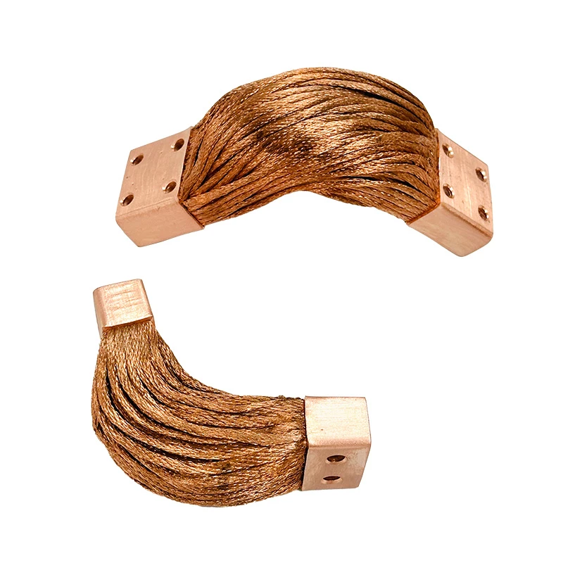 Conector de cobre tran&ccedil;ado