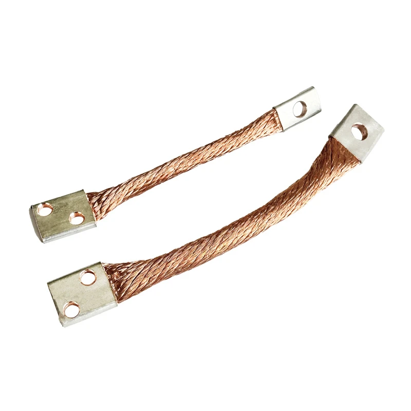 Conector de cobre tran&ccedil;ado
