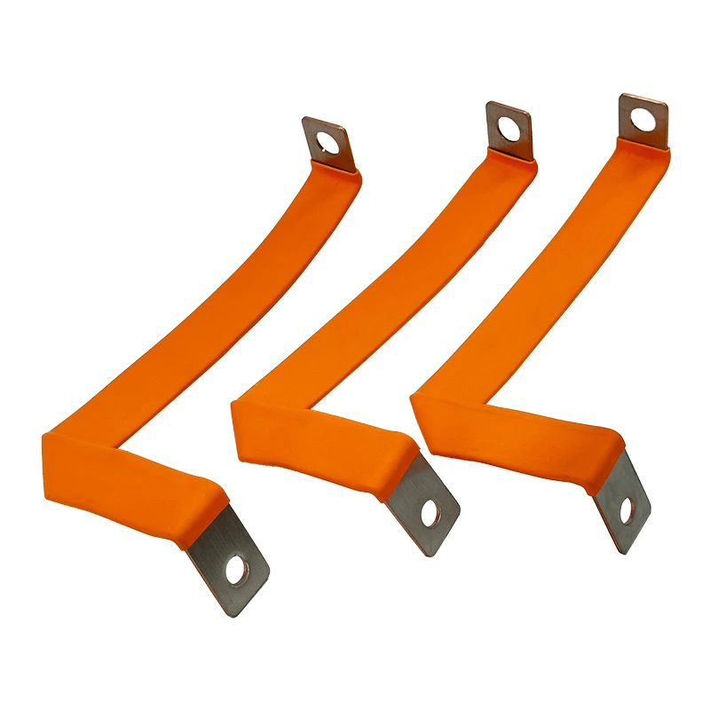 Conectores laminados de folha de cobre flex&iacute;vel com ponteiras